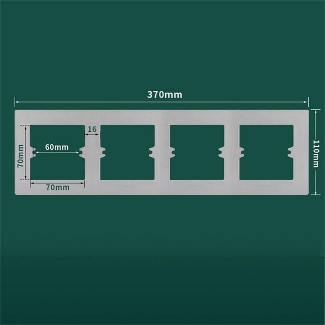 86 Type Switch Socket Wall Panel Decorative Frame Cover Wall Switch Bottom Box White Grey PC Switch Surround Plate