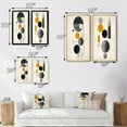 thumbnail image 4 of Designart "Simple Circles Geometric Minimalism IX" Modern Geometric Framed Wall Art Set Of 2 - Modern Yellow Frame Gallery Set For Office Decor, 4 of 6