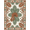 Terracotta Green Ivory, Pattern 1, variant on ODIKA 8'x10' Washable Area Rug Durable, Non-Slip Aesthetic Boho Jungle Motif With Palm Frond Accents Snake Tropical Refined for Living Room, Under Sectional, Family