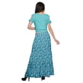 thumbnail image 4 of Moomaya Printed Rayon Cold Shoulder Crop Top And Skirt Ethnic Set For Women, 4 of 6