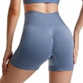 thumbnail image 3 of Seamless Workout Sets for Women Ribbed Sport Bra High Waist Running Shorts Gym 2 Piece Yoga Sets, 3 of 6