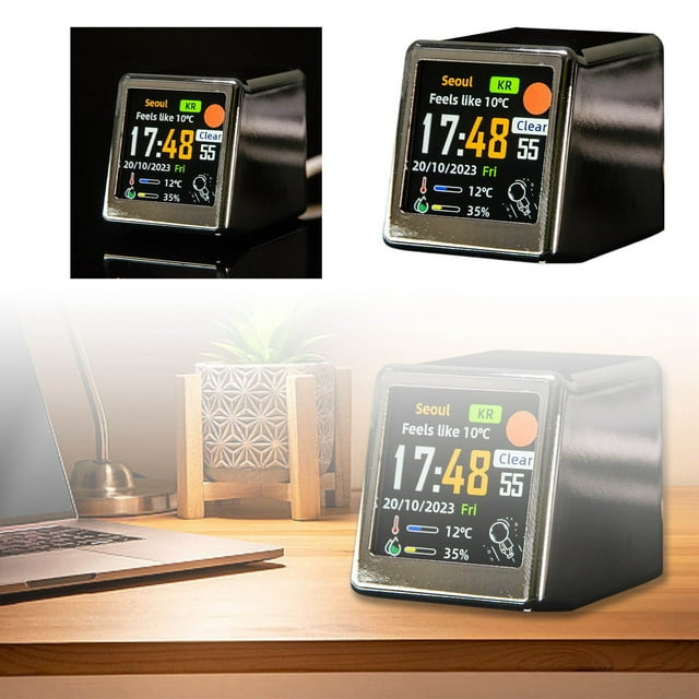 SHAGUOZHOU Cow Kitchen Timer That Mechanical Kitchen Timer No Battery Dso213 Probe WiFi Desk Weather Clock Multifunctional Clock With Stylish Design For Home &