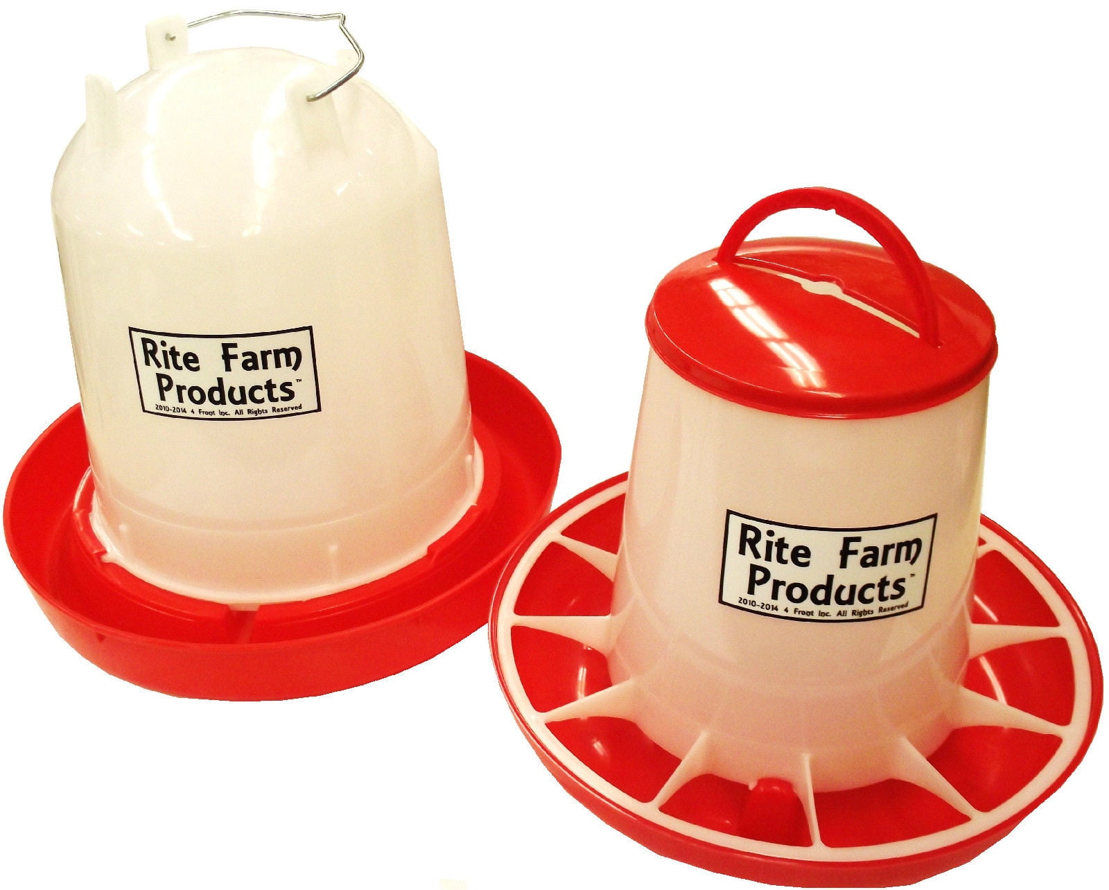 *COMBO* RED RITE FARM PRODUCTS QUART FEEDER & WATERER POULTRY CHICKEN CHICK 