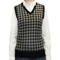 thumbnail image 4 of Blue Ocean Womens Houndstooth Sweater Vest (lsv-269), 4 of 4