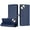 Blue, variant on For Apple iPhone 16E / iPhone 15 / iPhone 14 / iPhone 13 Pro / iPhone 13 Full Body Cover Protective Shockproof Card Slot Flap Folio Stand Leather Wallet Pouch Case Cover Red