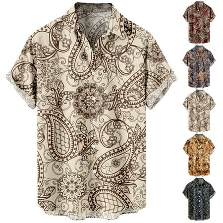 

Boys Aloha Beach Shirt & Top Print Retro Clothes Regular & Big Man Sizes