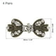 thumbnail image 2 of Paquete de 4 clips de suéter vintage, broche retro para capa, clips de cárdigan, broche para cuello de chal, clip para camisa (bronce), 2 of 7