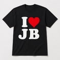 thumbnail image 3 of I Heart JB Graphic T-Shirt, Unisex Classic Fit Cotton Blend Tee, 3 of 9