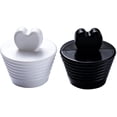 thumbnail image 4 of Tapón de bañera universal para ducha y tapón de drenaje de jacuzzi, tapón de silicona para fregadero de cocina (negro + blanco) Ormromra LT59-2, 4 of 7