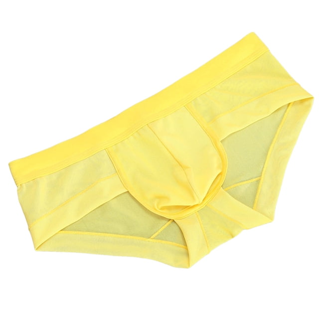 Men's Triangle Underwear Low Waist Lightweight Mesh Breathable Transparent Design Summer Comfort