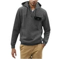 thumbnail image 1 of ameIAEA Casual Sweatshirts for Men Long Sleeve Solid Color Fall Pullover Tops with Pockets, 1 of 6