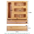 thumbnail image 2 of Plastic Wrap Organizer with Ziplock Bag Storage Organizer for Kitchen Drawer, Bamboo Wood Foil Dispenser with Cutter, Food Bag Holders for Sandwich, Snack, Gallon, Quart Bags, 2 of 6