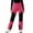 Hot Pink, variant on Giftesty Unisex Big Kids Color Block Fleece Lined Multi-Pocket Warm Ski Sports Pants for Winter Outdoor Wear