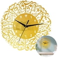 thumbnail image 3 of Art Crafts Ramadan Wall Clock Gold Decorative Islamic Calligraphy Ramadan Islamic Clock Acrylic, 3 of 4