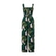 thumbnail image 4 of Sunloudy - Mono informal con cuello cuadrado para mujer, a la moda, color sólido/estampado, sin mangas, con pernera ancha Sunloudy  S, M, L, XL, 4 of 9