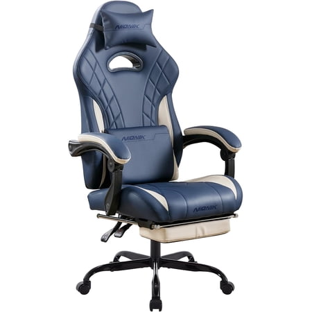 gaming chair with footrest and product