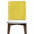thumbnail image 6 of Yellow Burlap Texture Chair Back Cover for Dining Room Set of 4, Farmhouse Vintage Yellow Removable Kitchen Chair Slipcovers, Washable Seat Protector for Restaurant Party Banquet Wedding Décor, 6 of 9