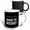 Multicolor, variant on 3drose, Most Likely to Manage the Mischief. White on Black Background., 15oz Mug