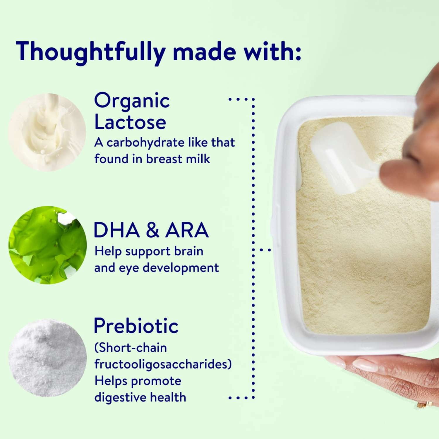 Similac Organic Baby Formula Powder, USDA-Certified Organic, 20.6-oz Tub
