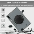 thumbnail image 4 of Dteck Case for Samsung Galaxy Tab S7 FE T730/T736B 12.4-inch,Shockproof Three-Layer Heavy Duty Protector Rubber Hard Stand Cover for Galaxy Tab S7 Plus 12.4" SM-T970/T975,Gray, 4 of 8