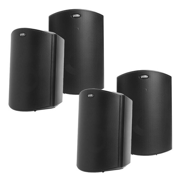 Polk Audio Atrium 4 All-Weather Outdoor Loudspeaker - 4 Pack (Black)