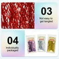 thumbnail image 4 of 3 Pack Party Backdrop Decoration, 1mx2m Tinsel Streamer Foil Fringe Curtain Streamers for Parties Backdrop Decoration Christmas Wedding Birthday Photo Booth, Red, 4 of 6