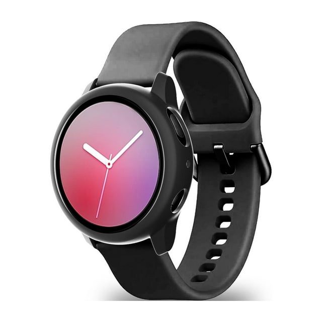Graflsoa Samsung Galaxy Watch Active 2 44mm Ultra-Thin Protective Case with Tempered Glass Screen Protector, Full Coverage Design, Easy Installation, Multiple Color Options, Includes Dry & Wet Wipes