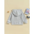 thumbnail image 4 of Bagilaanoe Toddler Baby Boy Hooded Jacket Solid Long Sleeve Zip-up Sweatshirt 12M 18M 24M 3T 4T 5T Kids Fall Casual Outwear, 4 of 8