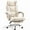 White, variant on zzw PU Leather High Back Ergonomic Executive Office Chair with Adjustable Lumbar Support and Headrest and Retractable Footrest, White