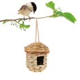 thumbnail image 4 of Nido de Pájaros de pájaros para colgar, casa de pájaros hecha a mano loro colgante cueva tejida jau de pájaros hogar Decoración de jardín - pequeña Sunnimix casa nido, 4 of 8