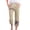 Khaki, variant on Jamsmile Women Pants Wide Leg Palazzo Pants Boho Floral Print Summer Beach Culottes Flowy Casual Vacation Trousers