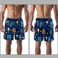 thumbnail image 3 of luoweisi Men's Beach Shorts Quick Dry Swim Trunks with Mesh Lining Candle M, 3 of 5