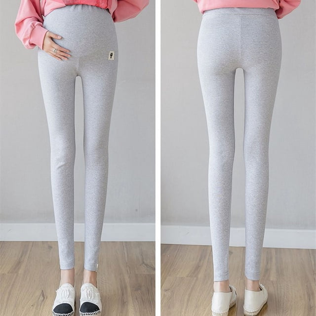 Leggings para embarazadas, ropa exterior de primavera y verano, pantalones de mujer embarazada de talla grande, pantalones elásticos finos, pantalones de cintura alta para el embarazo