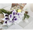 thumbnail image 3 of 20Pcs Artificial Calla Lily Flower Real Touch Latex Flowers for DIY Wedding Bouquet Party Home Decor (Pure White), 3 of 5