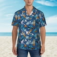 thumbnail image 2 of Fotbe Hawaiian Style Hawaiian Shirt for Men Unisex Summer Beach Casual Short Sleeve Cotton Linen Button Down Shirts-XX-Large, 2 of 5
