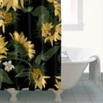 thumbnail image 4 of Waterproof Cute Sunflower Colorful Shower Curtain 72x72 Inch Boho Style Polyester Unique Shower Curtain for Bathroom Hotel Home Decor with 12 Plastic Hooks, 4 of 5