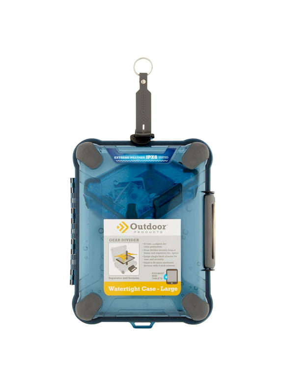 Outdoor Products Large Watertight Case Dry Box, Blue Polycarbonate
