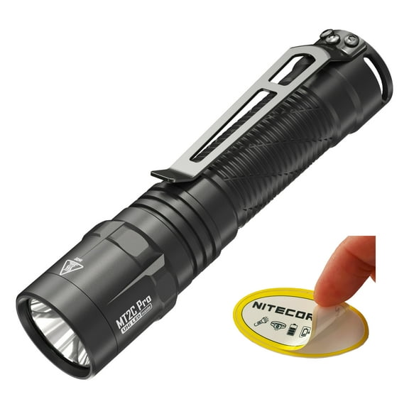 Nitecore MT2C Pro 1800 Lumen Rechargeable EDC Flashlight   Nitecore Sticker