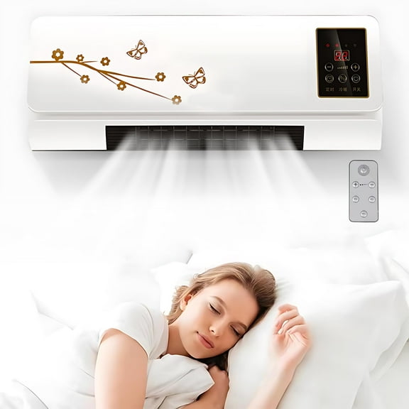 BUERCWS Climafy Air Conditioning Split Max, 5,000 btu 220 Sq ft, 110v, Small Mini Split Max Air Conditioner, Wall Mounted AC, Cooling and Heating, Quiet Operation (White)