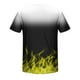 thumbnail image 3 of Mens Casual Pantalones Cortos Cuello Redondo Gradación Impresión Suéter Camiseta, Blusa Deportiva de Fitness para Hombres, 3 of 5