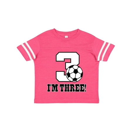 

Inktastic 3rd Birthday Soccer Gift Toddler Boy or Toddler Girl T-Shirt