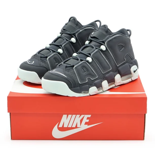 FJ4181-001 Nike Air More Uptempo '96 Dark Smoke Grey Barley Green Black (Men's)