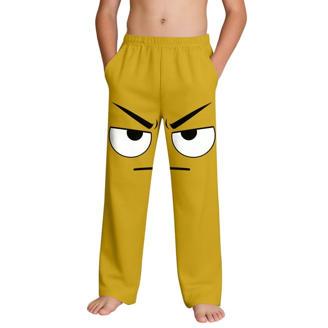 Casual Beach Pants for Women with Pockets Printed Drawstring 100%Polyester 1 Pc