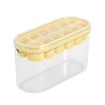 NGHnuifg Ice Trays For Freezer With Lid - Small Trays Circle Tray Ice Bin For Freezer With Lid Bin For Freezer Mini Fridge Accessories Ice Holder For Freezer