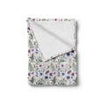 thumbnail image 2 of Thistle Soft Flannel Fleece Throw Blanket, Hand-Drawn Watercolor Style Summer Wildflowers Pattern as Cornflower and Thistle, Cozy Plush for Indoor and Outdoor Use, 70" x 90", Multicolor, by Ambesonne, 2 of 6