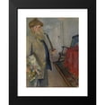 thumbnail image 2 of Christian Krohg 12x14 Black Modern Framed Museum Art Print Titled - Self-Portrait (1883), 2 of 5