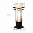 thumbnail image 3 of Modern Post Light Outdoor Garden Patio Driveway Yard Lantern Lamp Pillar Fixture, 3 of 9