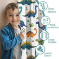 thumbnail image 3 of Blackout Kids Curtains,White Dinosaurs Flowers Eggs Pattern Childrens Insulated Curtains Set Of 2,Bedroom Essentials,Toddler Room Decor 42"x63", 3 of 5