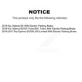 thumbnail image 2 of CMX Front Rear Disc Brake Rotors and Ceramic Pads Kit for Car Kia Optima with Electric Parking K8C-100841, 2 of 11