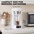 thumbnail image 6 of Kuhitley Single Serve Coffee Maker for Grounds,14oz Hot & Iced Coffee Brewer with 420ml Water Cup,700W Compact Machine with Reusable Mesh Filter,One Cup Coffee Maker for Home Countertop, 6 of 10